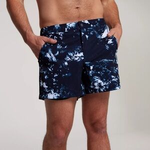 NWT VRST Men’s 5” Resort Shorts in Indigo Craft in size L